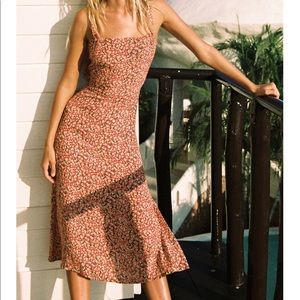 Faithfull The Brand Katergo Floral Midi Dress
